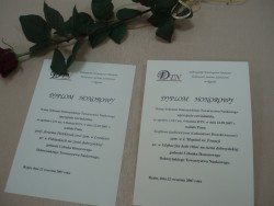 Pierwsi Honorowi Członkowie DTN - dyplomy honorowe